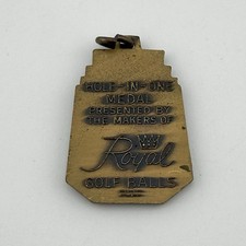Vintage Royal Golf Balls Hole In One Medal Robbins Co Attleboro Maker