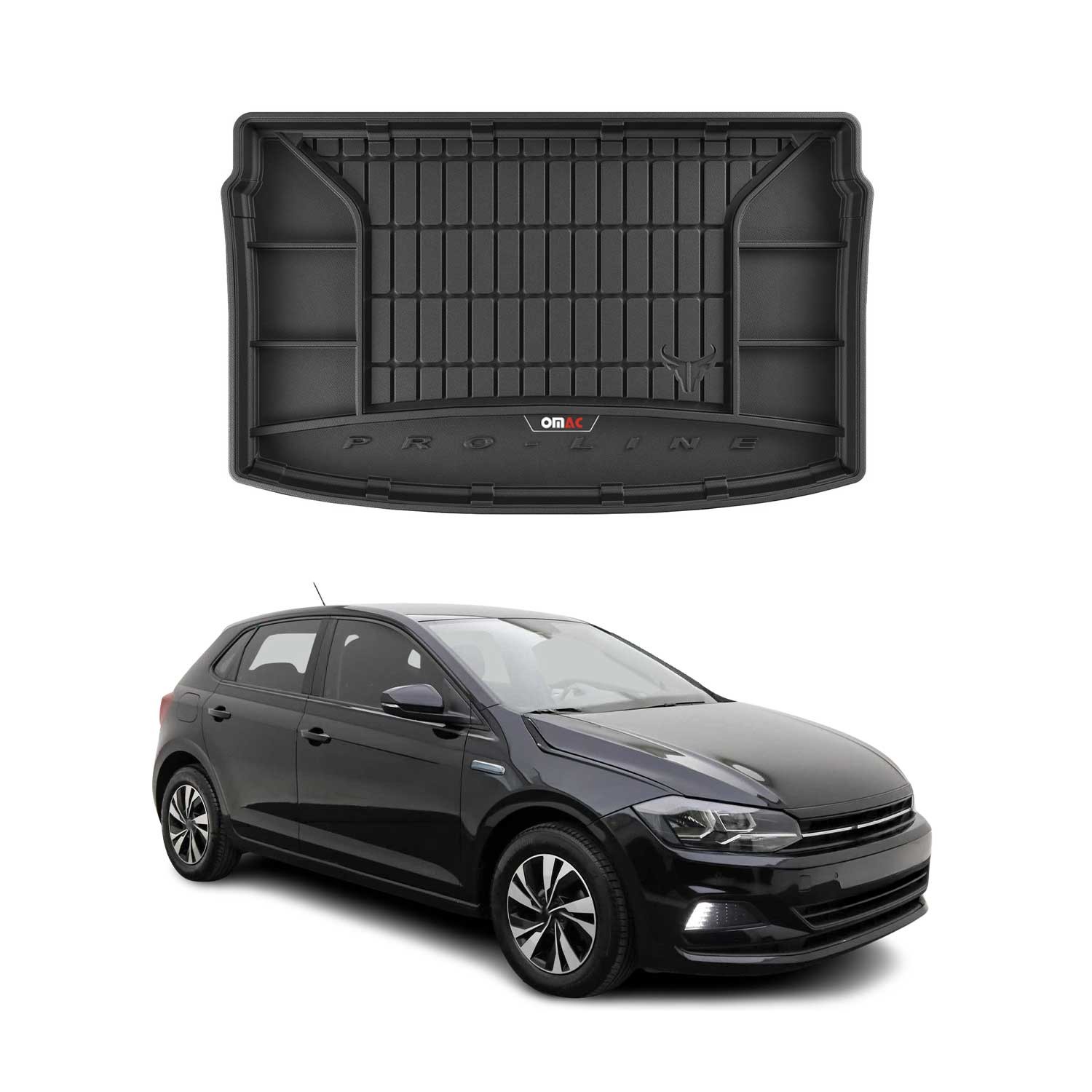 Tapis de coffre pour VW Polo 2017-2026 idéal pour le sport et les chiens