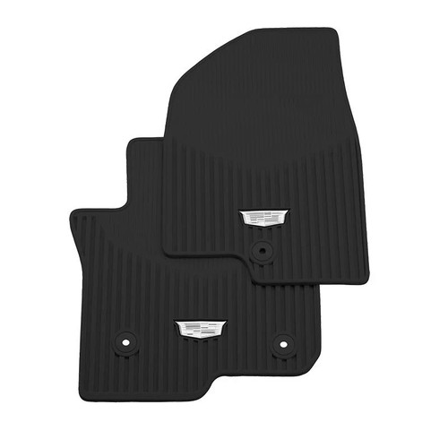 20212026 Escalade ESV All Weather Front Floor Mats 84997571 Black w Log G1N