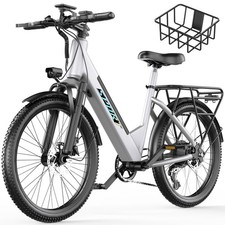 7-Speed Electric Bike for Adults 1500W 26" Ebike 30 MPH 65 Miles Dual Brake US