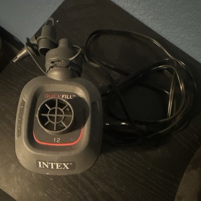 Intex Quick Fill 12V DC Electric Inflator/Deflator Pump w/ Car Plug AP636