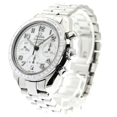 OMEGA Speedmaster 324.30.38.40.04.001 Date Automatic Ladies Watch_895595 Omega Speedmaster Date 38 324.30 White Dial, Stainless Steel  main image 3