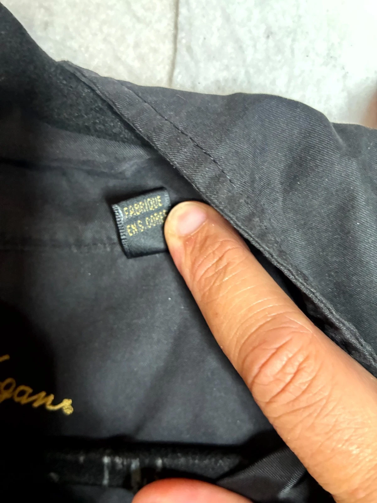 Ben Hogan Windbreaker Jacket Mens Large Black Ribbed Hem Short Sleeve 1/4 Snap image 12