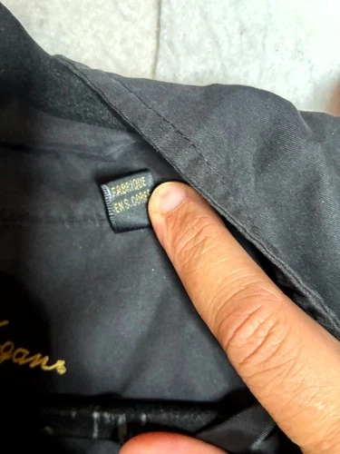 Ben Hogan Windbreaker Jacket Mens Large Black Ribbed Hem Short Sleeve 1/4 Snap image 12