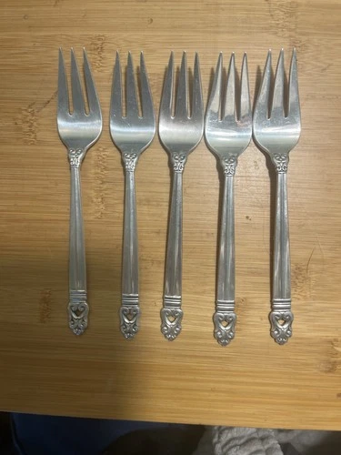 International  Sterling Silver Royal Danish salad  fork 6.37Inches Price For 1