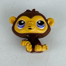 Littlest Pet Shop Brown Tan Chimpanzee Character Toy Kids Pretend Play