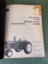 OEM John Deere 3020 Series Tractor Dealer Parts Catalog PC-858