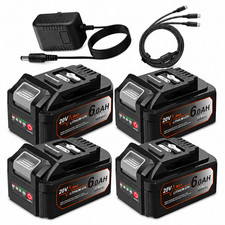 1-6 Pack 6.0Ah Battery for DeWalt 20V MAX DCB206 DCB205 Li-Ion DC Charger USB-C