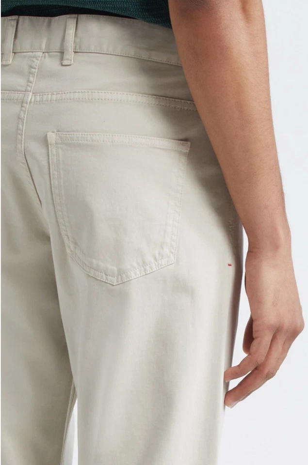 NWT Isaia Napoli Men's 5 pocket Slim Fit Comfort Khaki Chinos, Size 54 EU $795 - Image 2 of 4