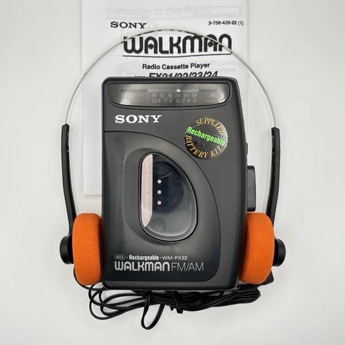 Sony Walkman WM-FX22 AM/FM Cassette Player - New Belt - Reconditioned