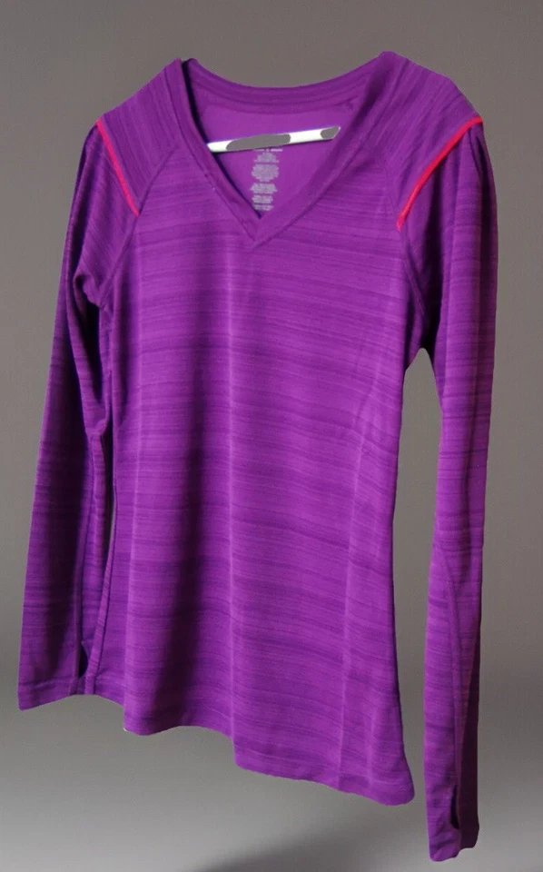 Jockey Sport Mujer S Púrpura Cuello en V Top Pullover Poliéster Atlético Nuevo Con Etiquetas Foto 3 de 4