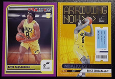 2023-24 Panini Hoops Rookie RC Arriving Now #12 & Purple #234 Brice Sensabaugh