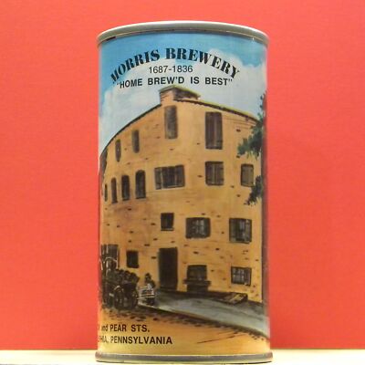 Morris Brewery 1975 Picture S/S Collector 12 oz P/T Can Pennsylvania C85 A/F 1+