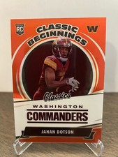 2022 Panini Classics Jahan Dotson Classic Beginnings RC Red /50 #CB-13 