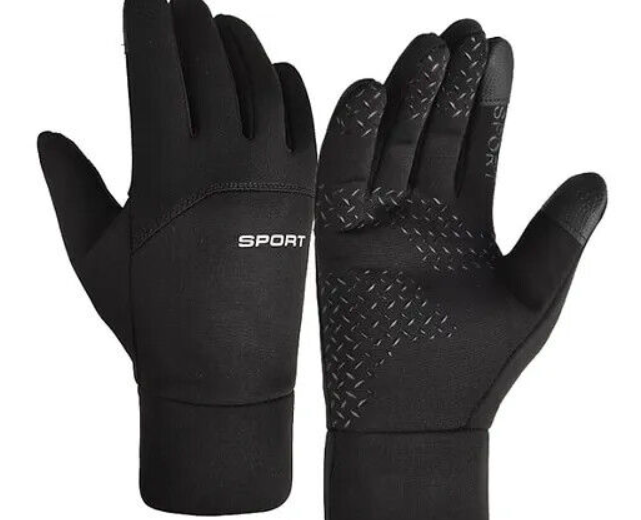 Mens Winter Warm Windproof Waterproof Fleece Lined Thermal Touch Screen