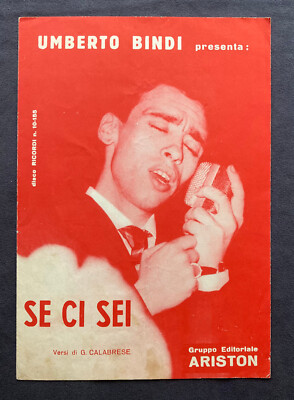 Sheet music SE CI SEI Umberto Bindi G.Calabrese Edizioni Ariston 1961