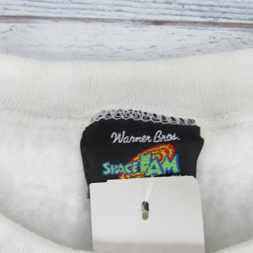 Vintage 90's Space Jam Taz Pullover Sweatshirt 1996 Kids Youth Size XL 18-20 - Picture 3 of 24