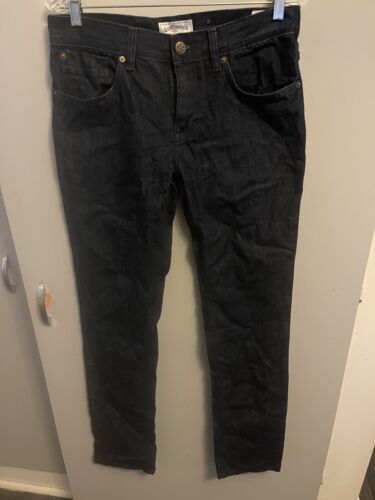 Lee Cooper Men's Dark Blue Denim Jeans Slim Fit Raw Rinse Size 32 X 32 - Afbeelding 1 van 9