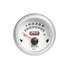 Indicateur Manomètre Pression d'huile 7bar rétroéclairé 52mm 12V
