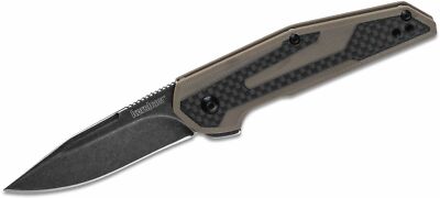 Couteau Kershaw Fraxion Tan G10/FCarbon Lame Acier 8Cr13MoV KS1160TANBWX