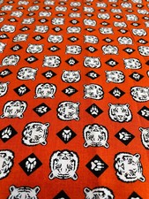 Cotton Cub Scouts Boy Scouts Bears Paws Teal Fabric Print by the Yard