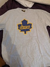 Toronto Maple Leafs x Drew House T shirt Brand New Grey T Shirt Size Medium