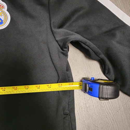 Real Madrid C.F. 100% Madridista Track Zip Up Mens Large Black - Picture 14 of 14