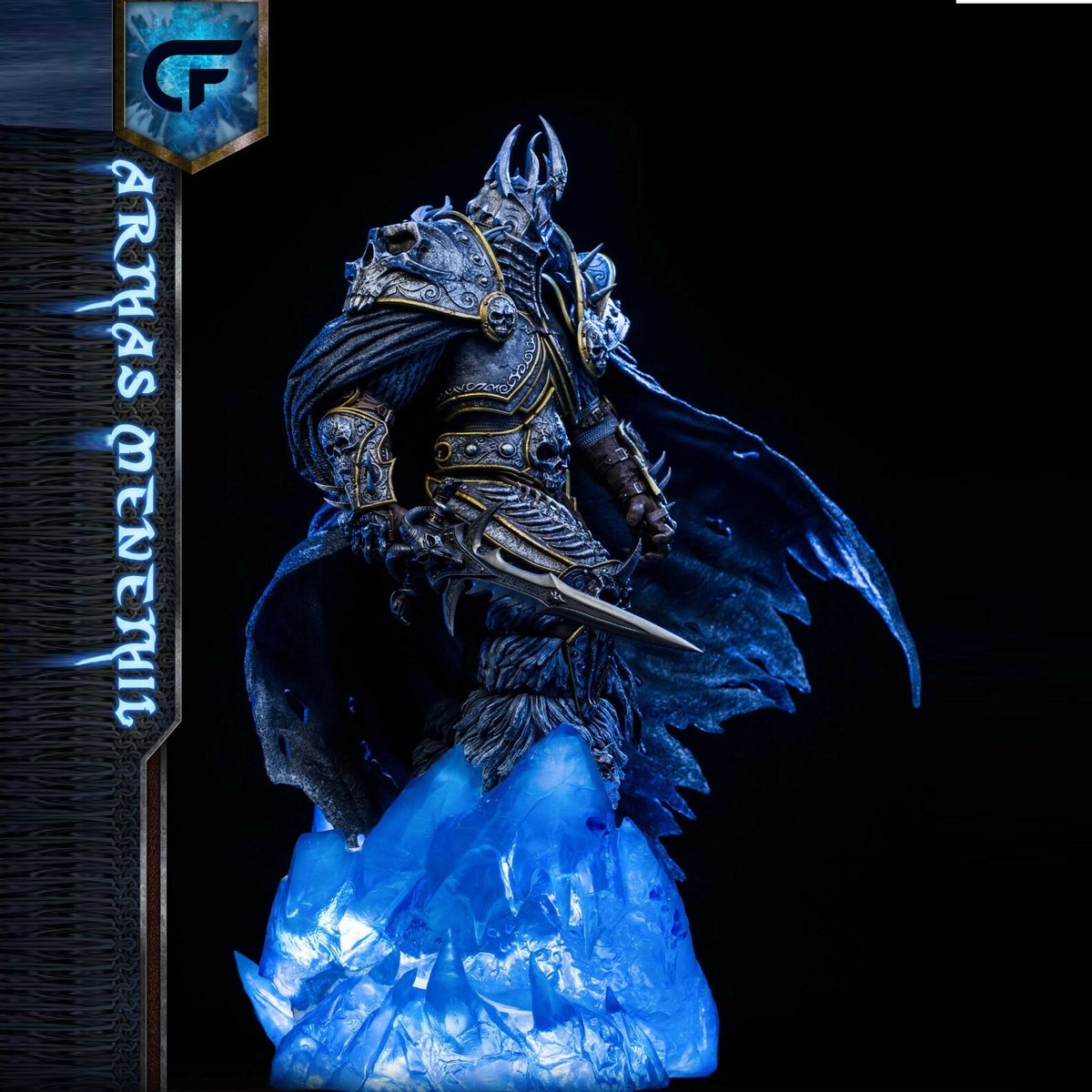 MAN THE KING OF THE NIGHT CAIN スタチュー Catfish Studios Arthas WOW Menethil Statue Lich King 1/4 Resin