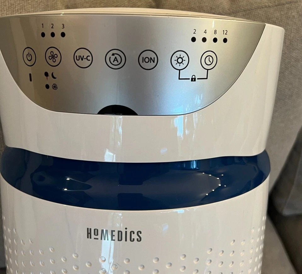 Purificador de aire UV HoMedics TotalClean Deluxe 5 en 1 grande limpiar eliminar humo Foto 2 de 4