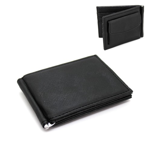 Portafoglio uomo slim ecopelle con clip per banconote porta carte  portamonete | eBay