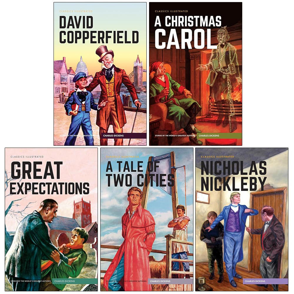 Charles Dickens Collection 5 Books Set David Copperfield, A Christmas Carol