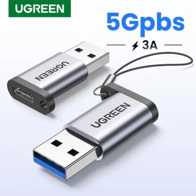 UGREEN USB C Adapter USB 3.0 Type C 3A Male to Female Adapter For Laptop Samsung