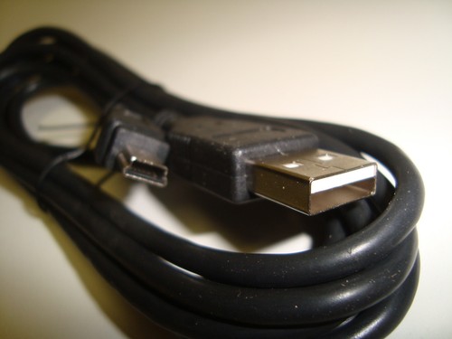 USB Mini B 5 pin to USB A 2.0 Charging Data and Sync Cord 1.8 M 5.9 ft - Picture 2 of 2
