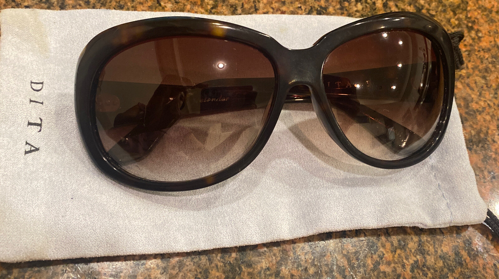 Dita Pretender Sunglasses Frame: Brown Shell - image 8