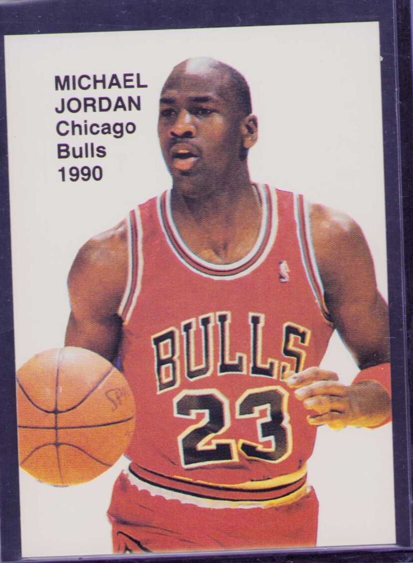 Michael Jordan 1990 NBA Superstars Bulls Promo Card | eBay