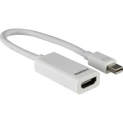 Ativa� Mini DisplayPort to HDMI Adapter, Male to Female, Unidirectional, White,