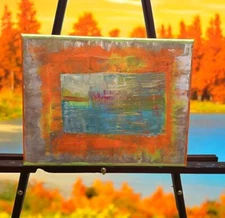 Epic Modern Colorful Original Abstract (See Video) Acrylic Painting Canvas 11x14