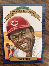 1986 Donruss #15 Tony Perez Cincinnati Reds Diamond King  NrMt