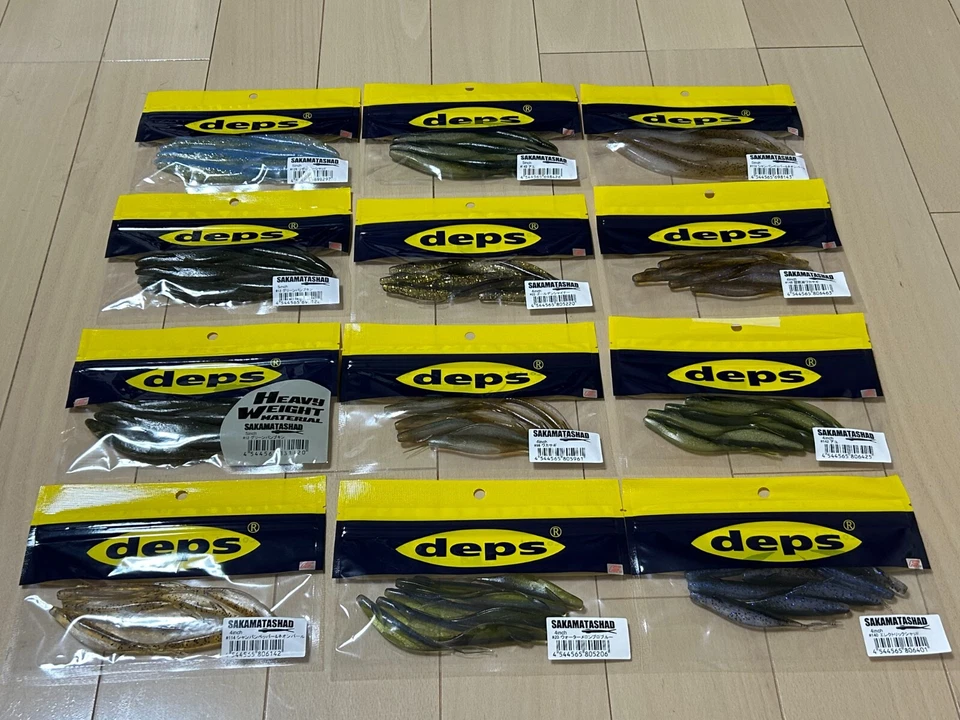 Deps Sakamata Shad 4 5 6 7 8 pulgadas plástico suave Jerkbait Hover elegir color Japón Foto 3 de 4
