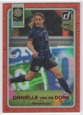 2023 Donruss Women's World Cup Red #110 Danielle van de Donk /299 - NM-MT