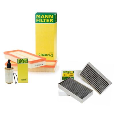 Mann Oil Air Carbon Cabin Filter Service Kit For Mercedes W251 R350 3.5L V6 2013