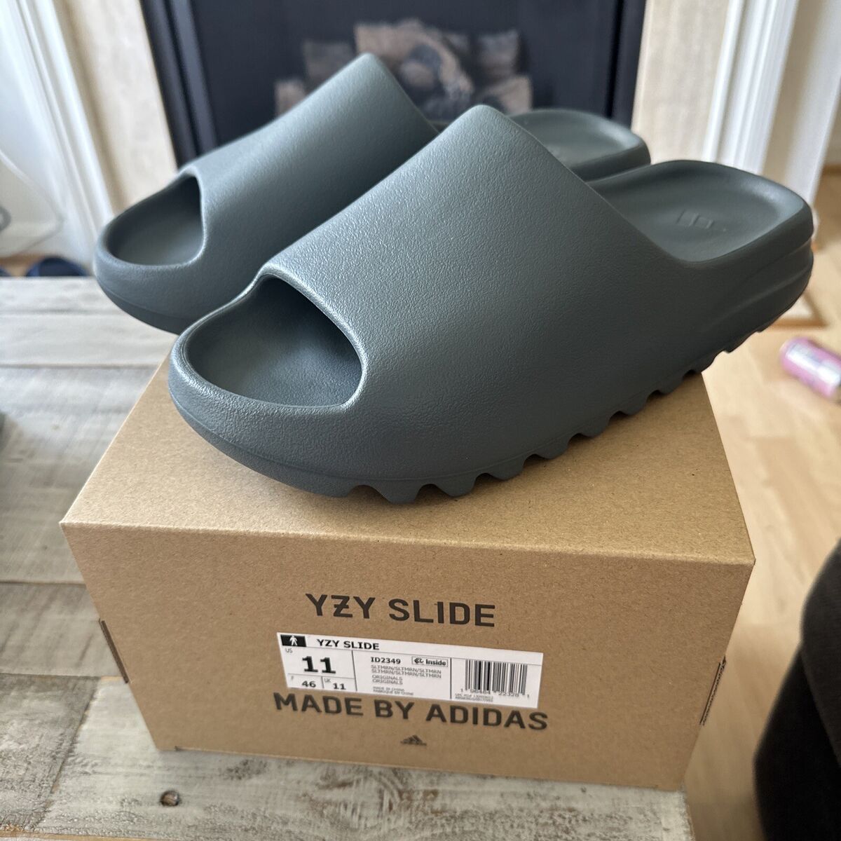 Adidas Yeezy Slide 'Slate Marine' Mens Size 11 - SHIPS Adidas Yeezy Slide 'Slate Marine' Mens Size 11 - SHIPS