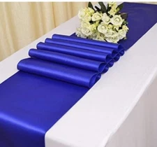 Satin Table Runner For Wedding Banquet Decoration Pack Of 1412 royal Blue 4