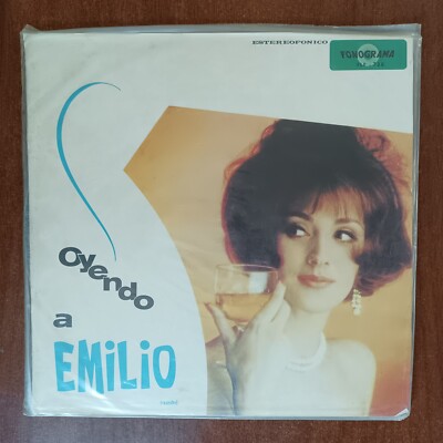 Emilio Muñoz    Oyendo A Emilio Vinyl LP Plena Guaracha Bolero Fonograma