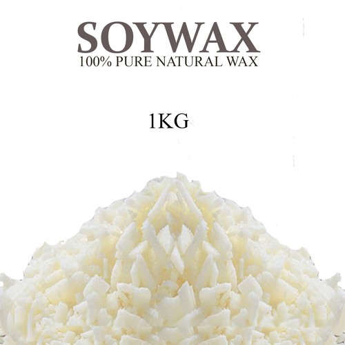 100% Pure Candle Making Wax Soy Wax/Soya Natural Flakes Clean Burning WHITE UK - Picture 15 of 25