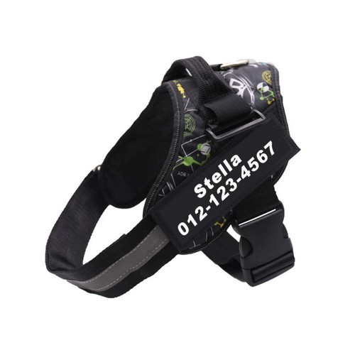 Personalised No Pull Dog Harness XXXS - XXL Small Medium Large Dogs Reflective - Picture 51 of 99