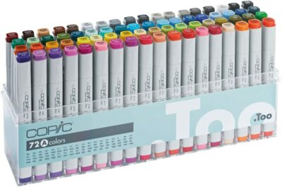 Copic Sketch Marker Set C72A, 72 colors, Classic A set, Premium