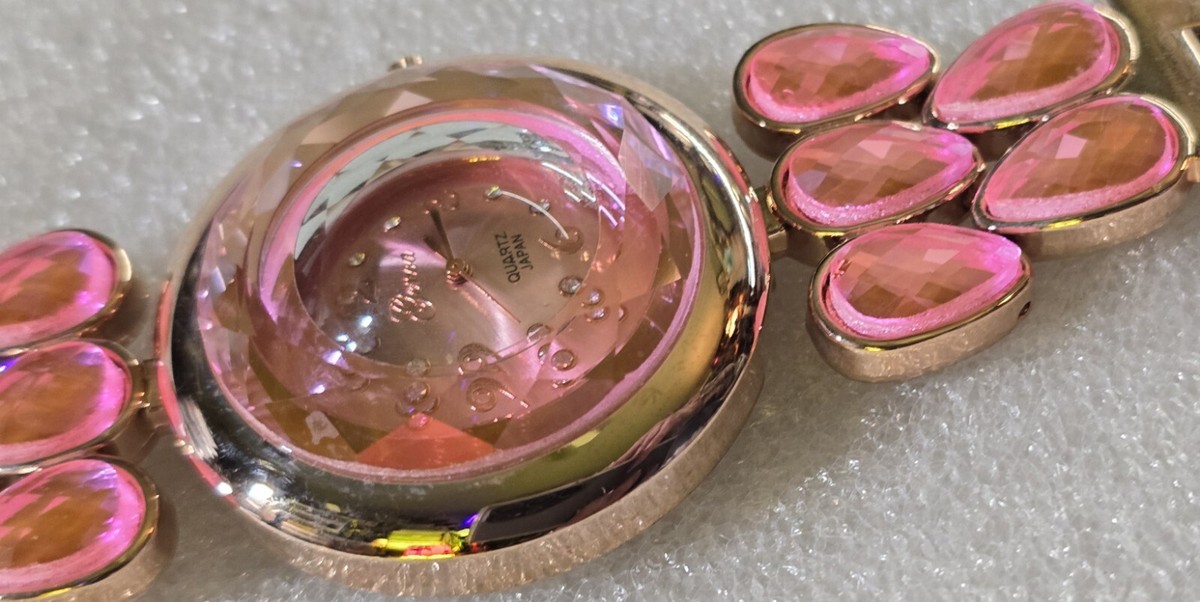 New Without Tags PINK Faceted Beveled Crystal GENOA Quartz  display picture 1
