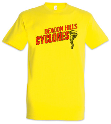 Beacon Hills Cyclones Herren T-Shirt Teen Mannschaft Team Symbol Wolf Sign Logo