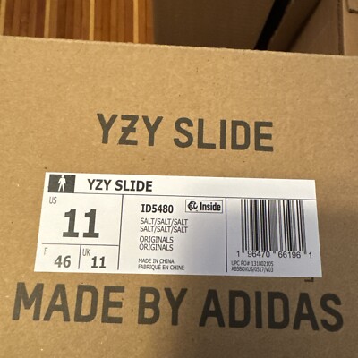 Adidas Yeezy Slide Size 11 Salt ID5480 Brand New NIB DS Kanye West